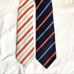 Tommy Hilfiger set of red white & blue ties NWOT